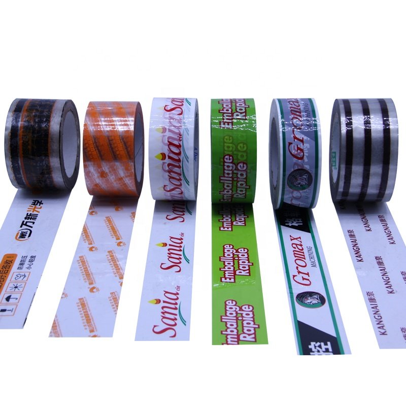 Anti-fading self adhesive Brand printing Bopp Adhesive Tape text printing packing tape Pattern printing tape