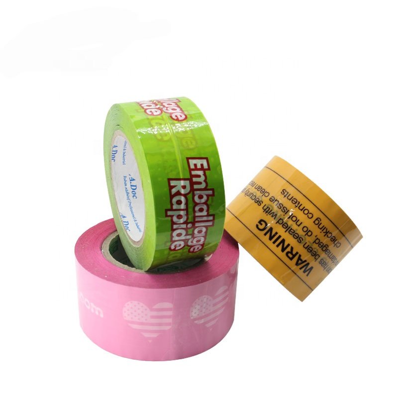 Anti-fading self adhesive Brand printing Bopp Adhesive Tape text printing packing tape Pattern printing tape