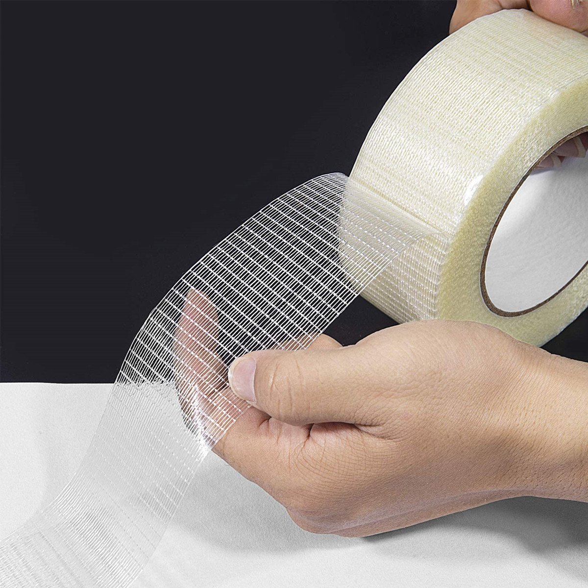 rubber High viscosity transparent bidirectional fiberglass filament adhesive tape use Fixation of model and heavy objects
