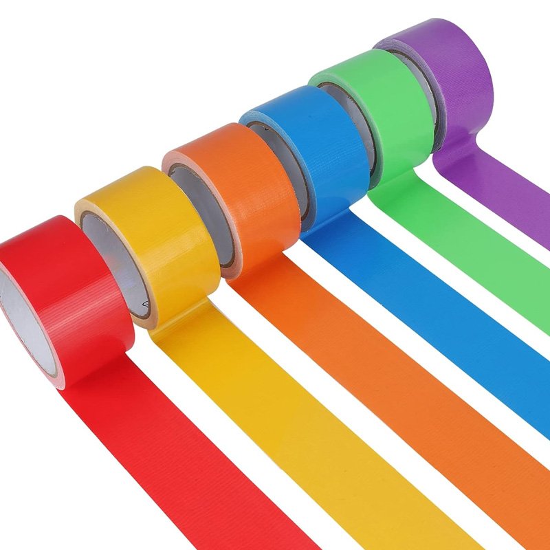 Hot Melt 170MIC Colorful Adhesive Custom Printed Waterproof Red Seal Book Binding Cloth Tape