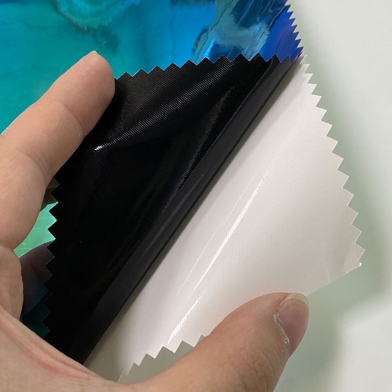 0.1-0.15mmSelf- Adhesive Opaque Transparent Dichroic Pvc Film for Making Window Decoration