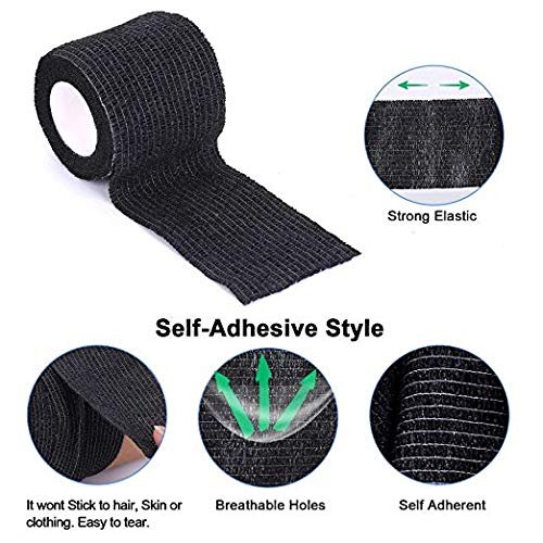 Anthrive 5cm Disposable Non Woven Elastic Self Adhesive Tattoo Aftercare Wrap Tattoo Grip Tape Cohesive Bandage