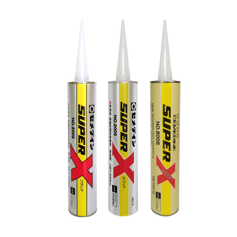 High Quality Brand New Cemedine Super X 8008 Adhesive Glue Adhesives & Sealants Black White Transparent