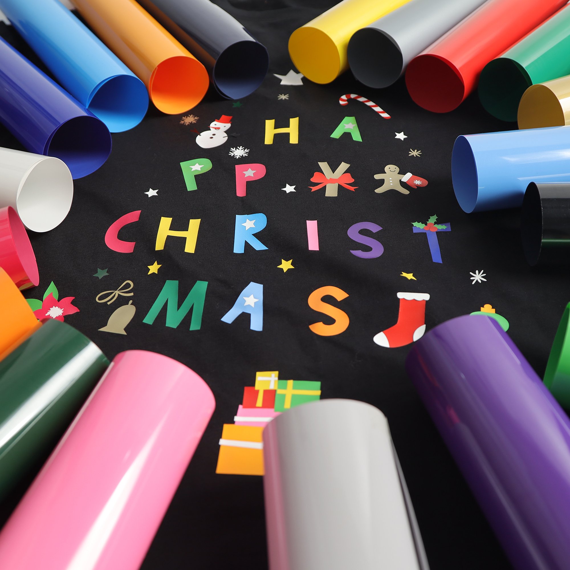Guangyintong PVC Sticky Heat Transfer Vinyl Shiny Film for Clothing Self Adhesive Safety Material