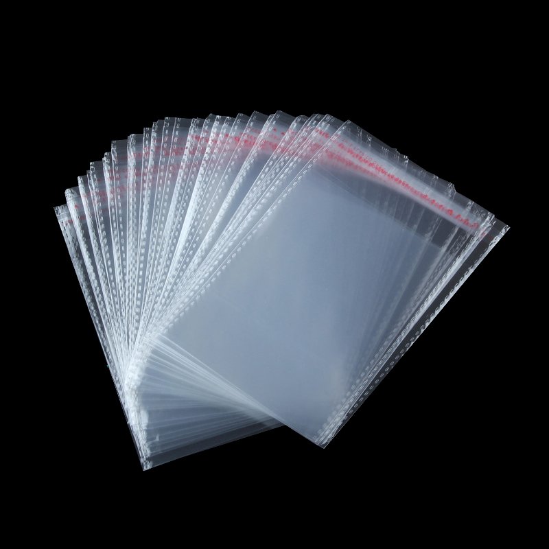 Factory Custom Size Clear Self Adhesive header Poly Bag Printing OPP Plastic Bags with Header Small OPP Bag for Gift Packing