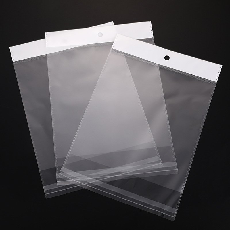 Factory Custom Size Clear Self Adhesive header Poly Bag Printing OPP Plastic Bags with Header Small OPP Bag for Gift Packing