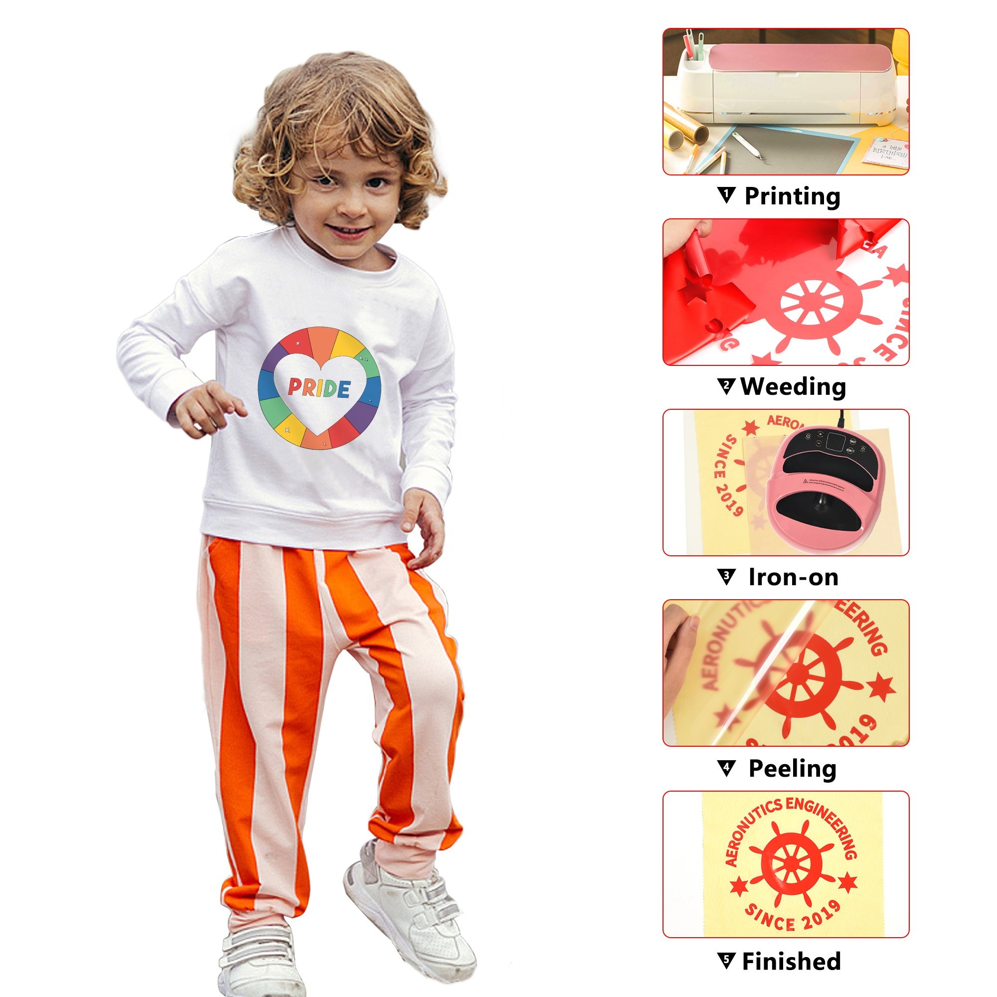 Renlitong adhesive vinyl htv heat transfer vinyl thermal transfer permanent vinyl roll metal automatic heat press