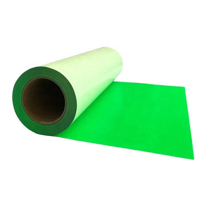 HighQuality Stickly Cuttable PU Flex Neon Color Heat Transfer Vinyl Rolls Adhesive PU Sheets for TShirt Engraving and Crafting