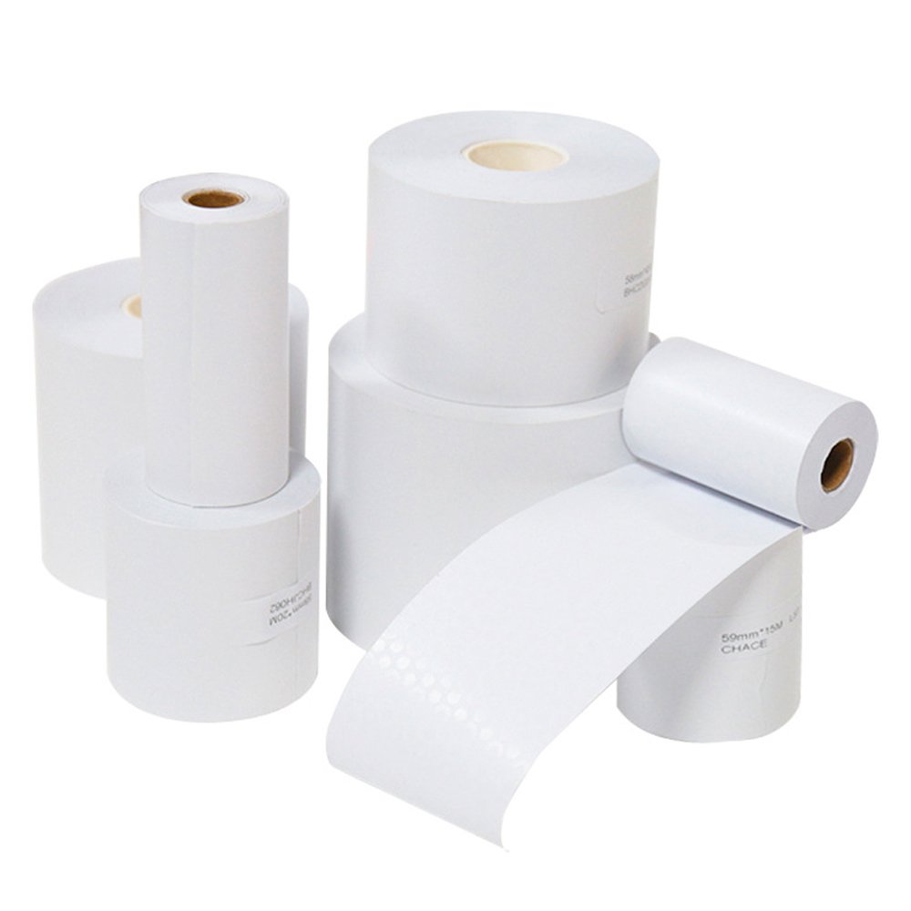 Premium Linerless Adhesive Paper Thermal Labels - High-Quality Self-Adhesive Roll for Efficient Labeling