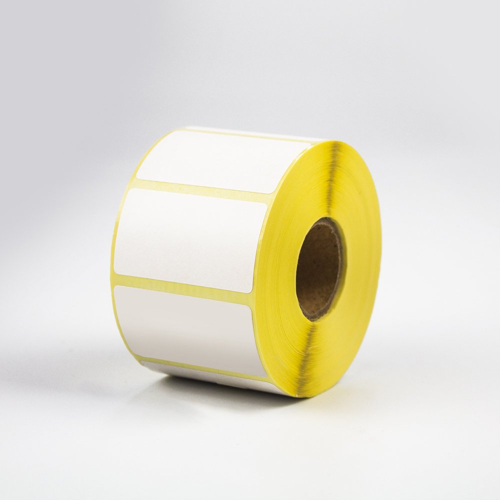 Wholesale Zebra Self Adhesive Packing Blank Bar code Paper Stickers Price Tags Thermal Labels in Rolls for Supermarket