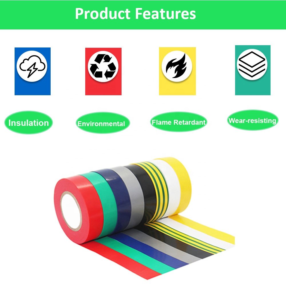 Middle East B Grade Good Price PVC Insulation Electrical Adhesive Tape