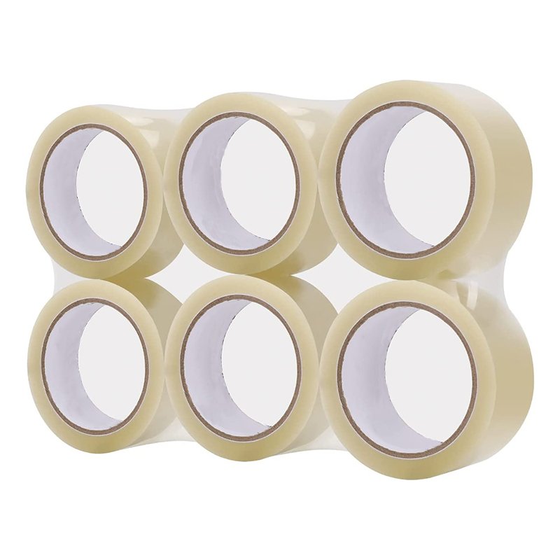 48Mm X 90 Yard Transporter Waterproof Packing Bopp Clear Adhesive Water Proof Self Packaged Transparent Box Sealing Tape