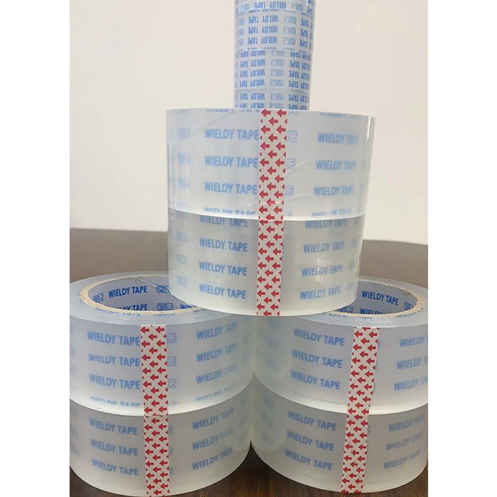 Self Adhesive Carton Sealing Customised Bopp Tape Roll Transparent Packing Tape