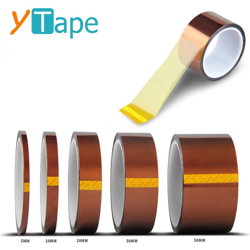 Multi Pack 2 Inch Wide High Temperature Resistant Transferacy Color Sheet Thermo PI Adhesive Kaptons Heat Tape For Sublimation