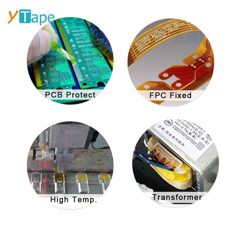 Multi Pack 2 Inch Wide High Temperature Resistant Transferacy Color Sheet Thermo PI Adhesive Kaptons Heat Tape For Sublimation