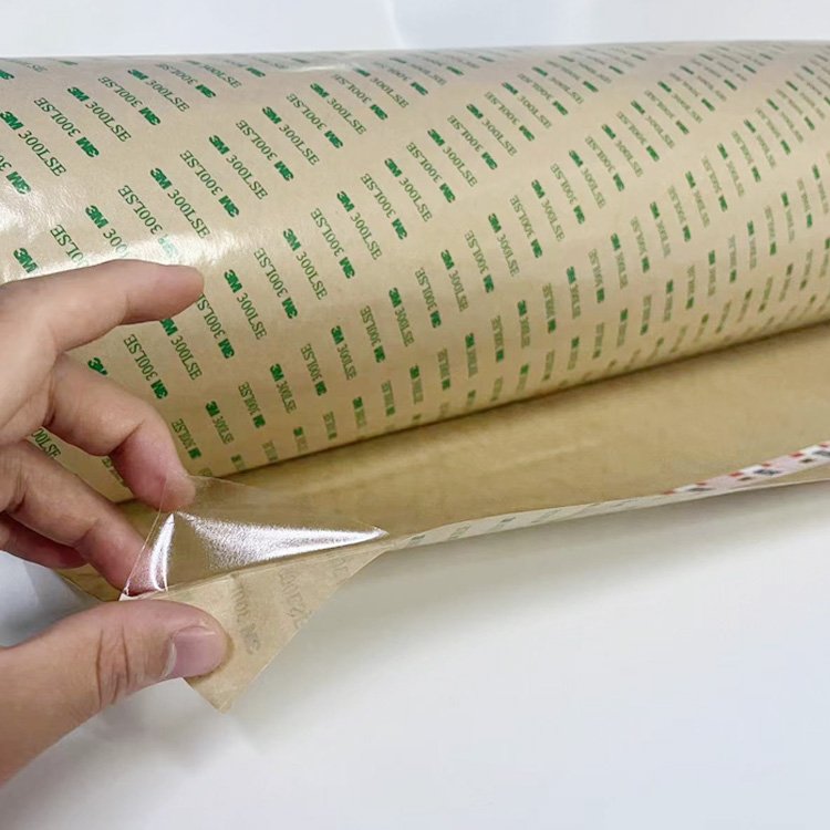 12Inch x60Yards , 3M 9495LE PET Tape With 300Lse Adhesive Hight Bonding Strength To LSE Plastics 3m 300lse double sided roll