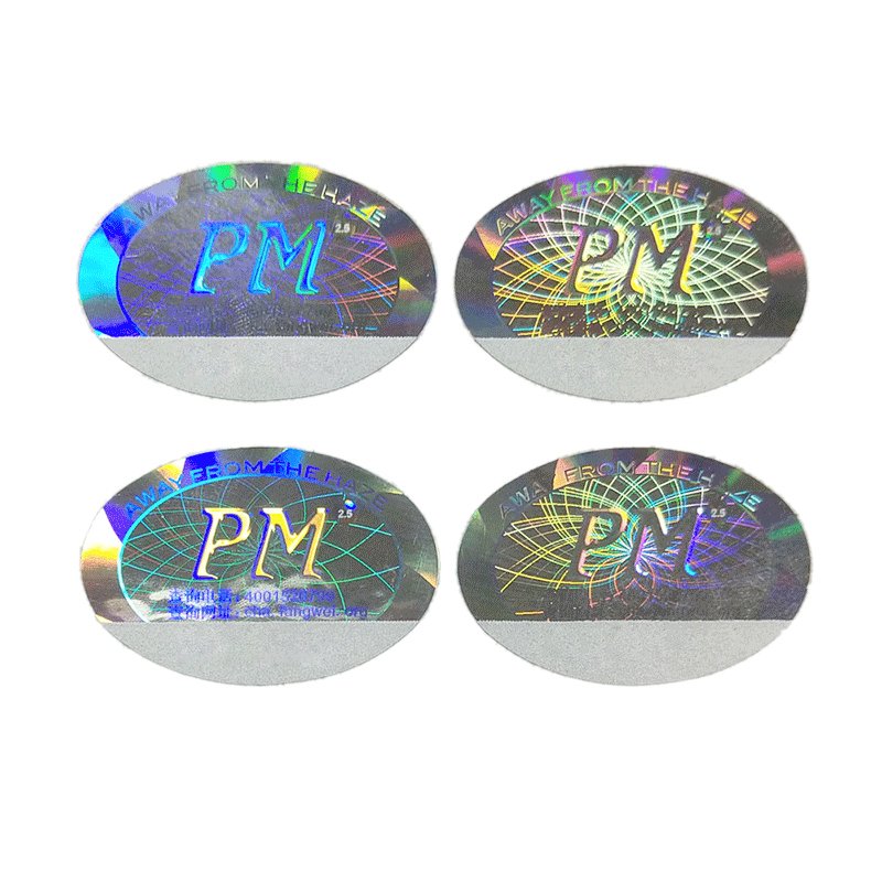 Custom Design Printing Waterproof Transparent Holographic 3d Hologram Self- Adhesive Anti-counterfeiting Sticker Label