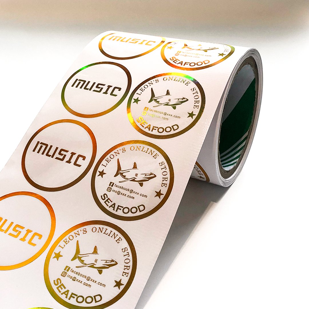 Custom Design Printing Waterproof Transparent Holographic 3d Hologram Self- Adhesive Anti-counterfeiting Sticker Label