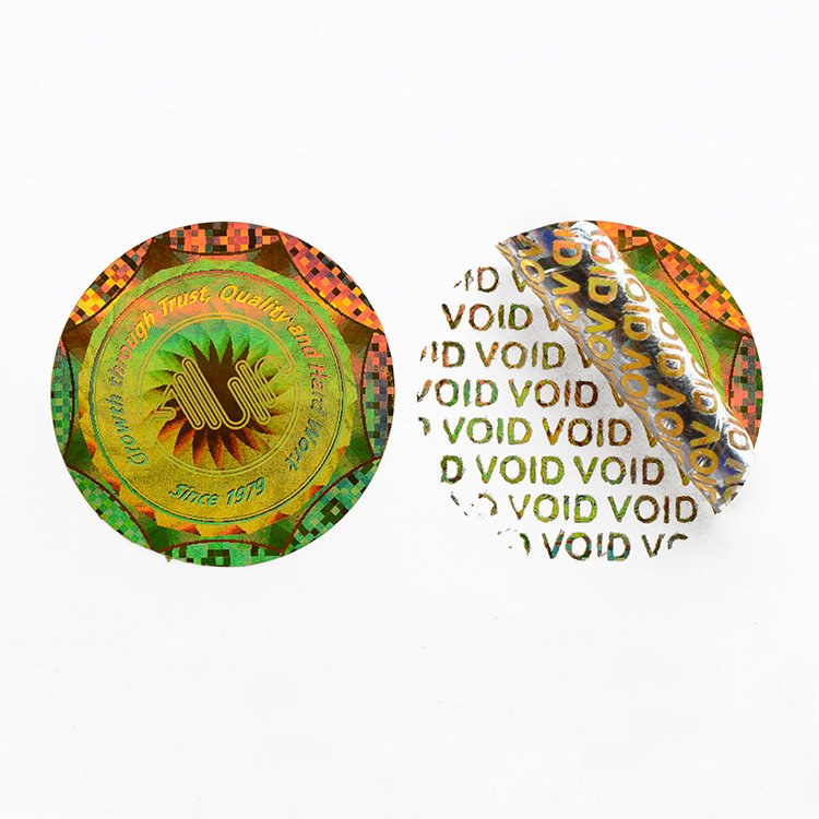 Custom Design Printing Waterproof Transparent Holographic 3d Hologram Self- Adhesive Anti-counterfeiting Sticker Label