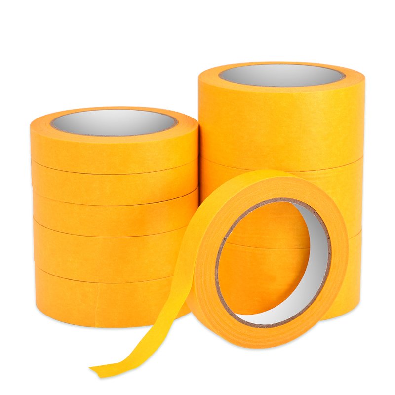 Water acrylic glue Sticky Easy Remove Masking Paper Painting Orange Adhesive Washi paper Tape