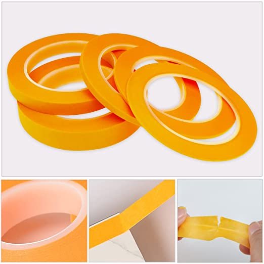 Water acrylic glue Sticky Easy Remove Masking Paper Painting Orange Adhesive Washi paper Tape