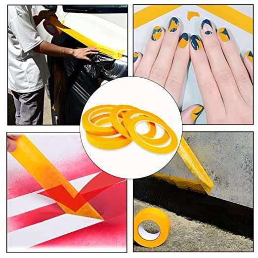 Water acrylic glue Sticky Easy Remove Masking Paper Painting Orange Adhesive Washi paper Tape
