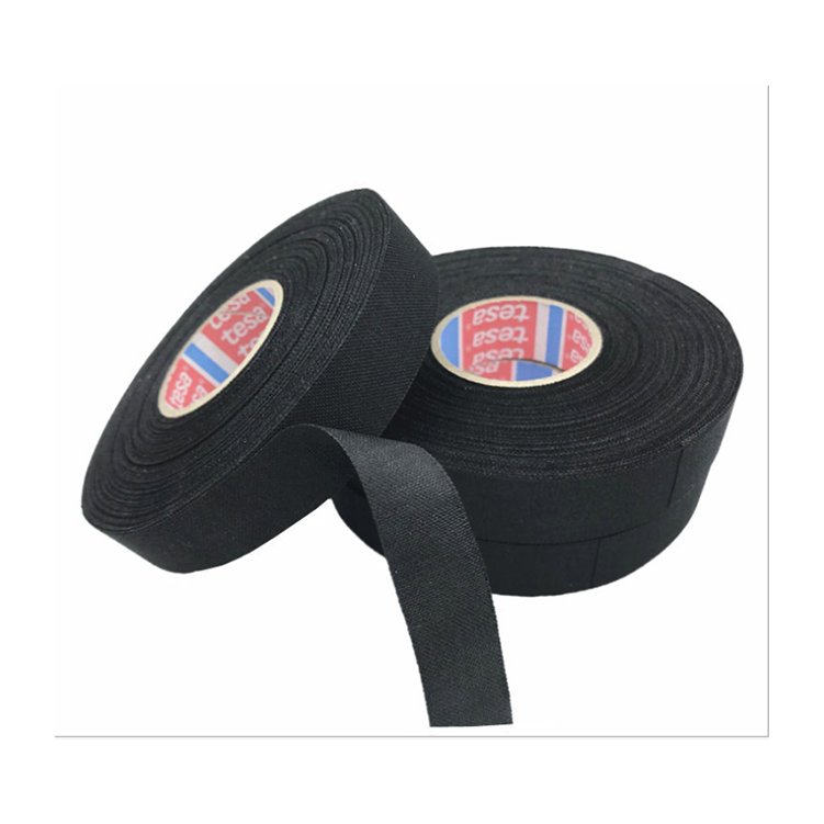 Original Tesa 51608 Car Cloth Tape Flannelette Public Wire Harness Engine Room Temperature Resistance Tape Tesa Adhesive Tape