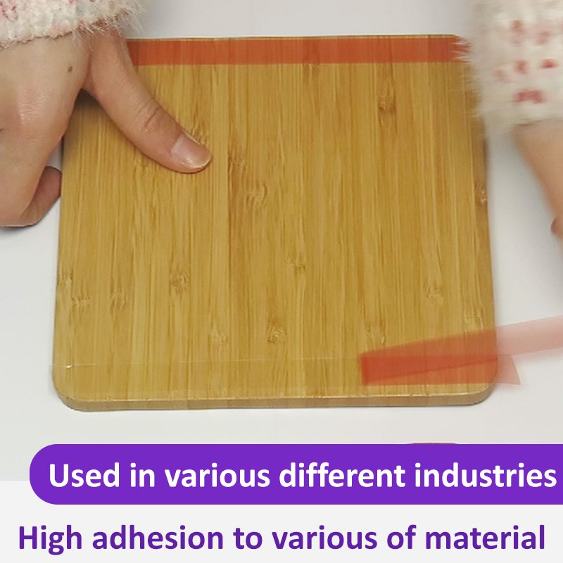 4965 Red Liner Super Clear Double Sided Polyester Acrylic Adhesive PET Tape Supplier
