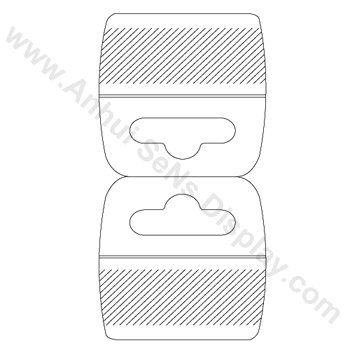 Hot Sale Clear Transparent Plastic PVC Self Adhesive Hooks Sheet Form Euro Hole Hang Tabs with Adhesive Backs For Packaging