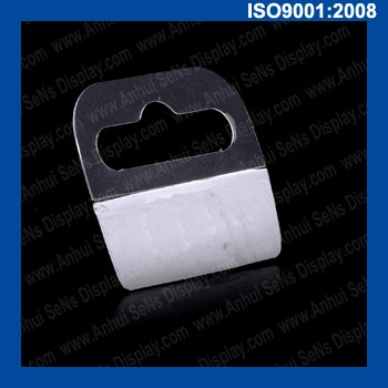 Hot Sale Clear Transparent Plastic PVC Self Adhesive Hooks Sheet Form Euro Hole Hang Tabs with Adhesive Backs For Packaging