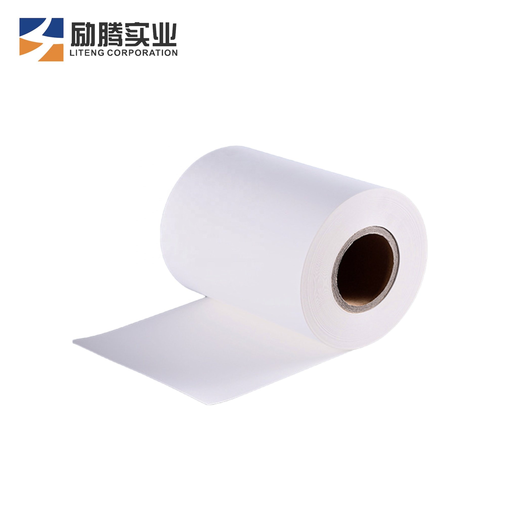 Self-adhesive 60um Gloss White PP Film with Deep freezer Adhesive