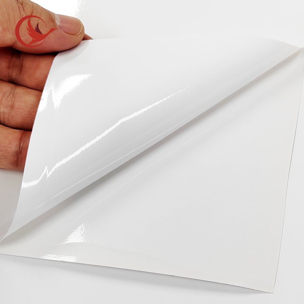 printable white self adhesive cutting vinyl roll 54 inch polymeric vinyl roll for solvent printing Printable vinyl