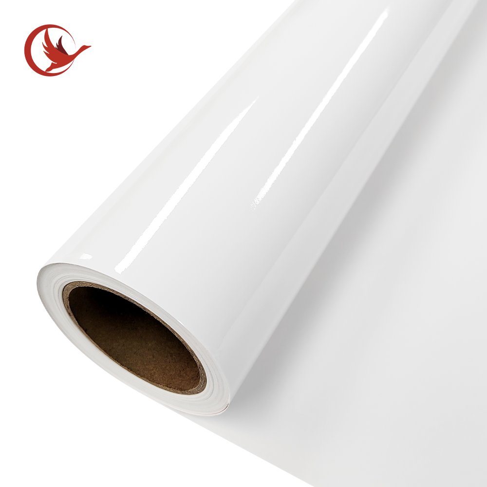printable white self adhesive cutting vinyl roll 54 inch polymeric vinyl roll for solvent printing Printable vinyl