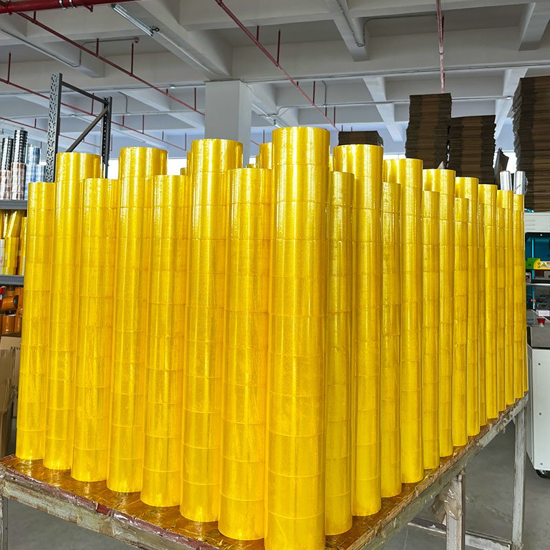 Packing Tape Top Sale Super Clear Golden Yellow Color Carton Packaging Tape Strong Adhesive Sellotape Packing Tape
