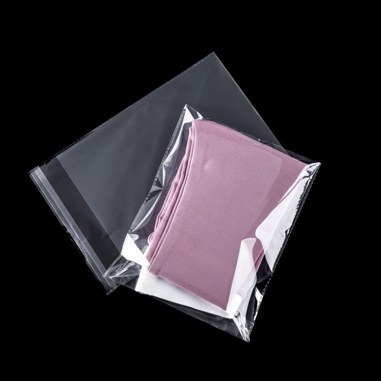 Factory Wholesale Clear BOPP Plastic Clothing Polythene Bags Customizable Size with Custom Logo for Adhesive Clothing Packaging
