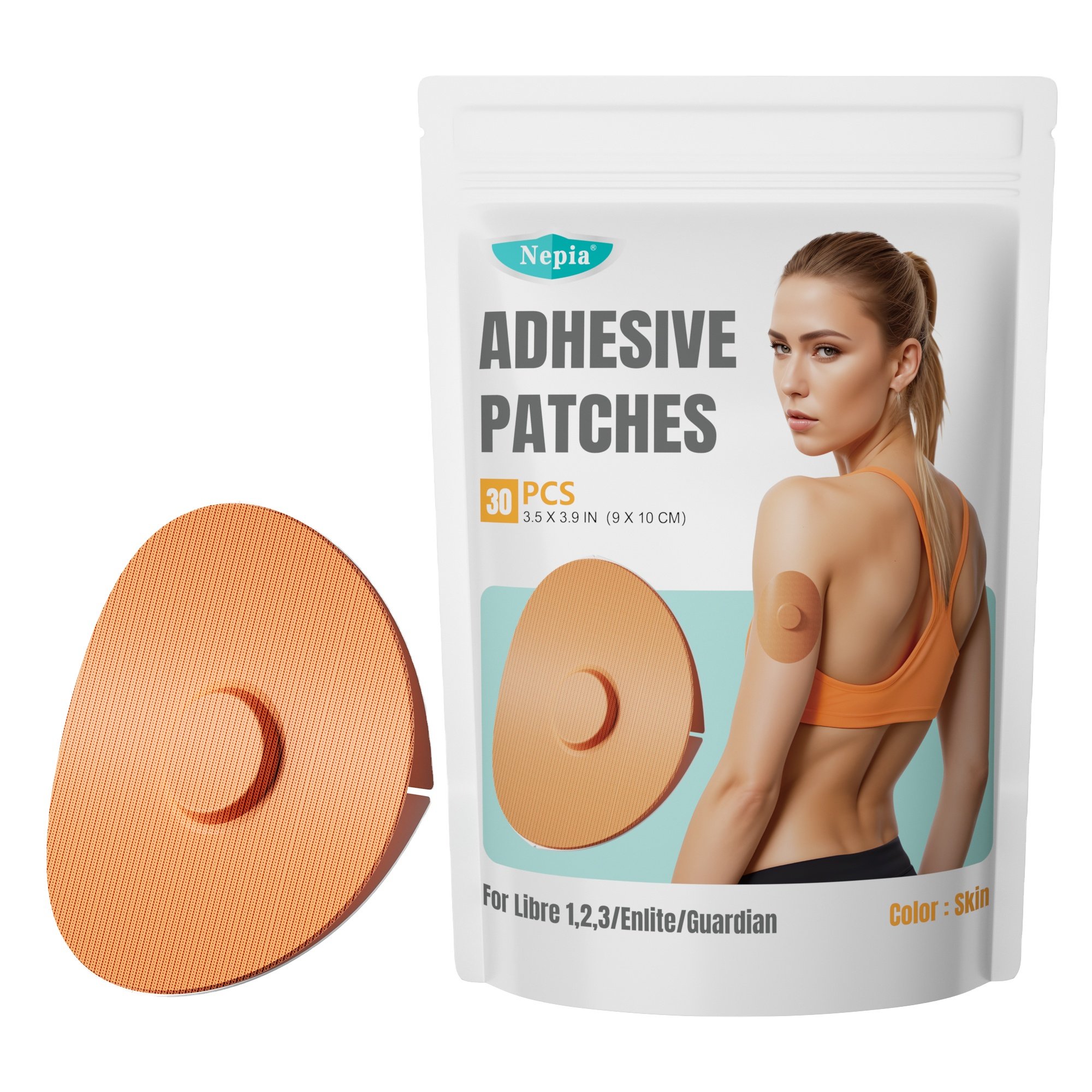Recoo Free Sample Waterproof CGM Adhesive Patches for G5, G4, G6 & Elastic Libre Breathable, CGM Sensor Patches for Secure Wear