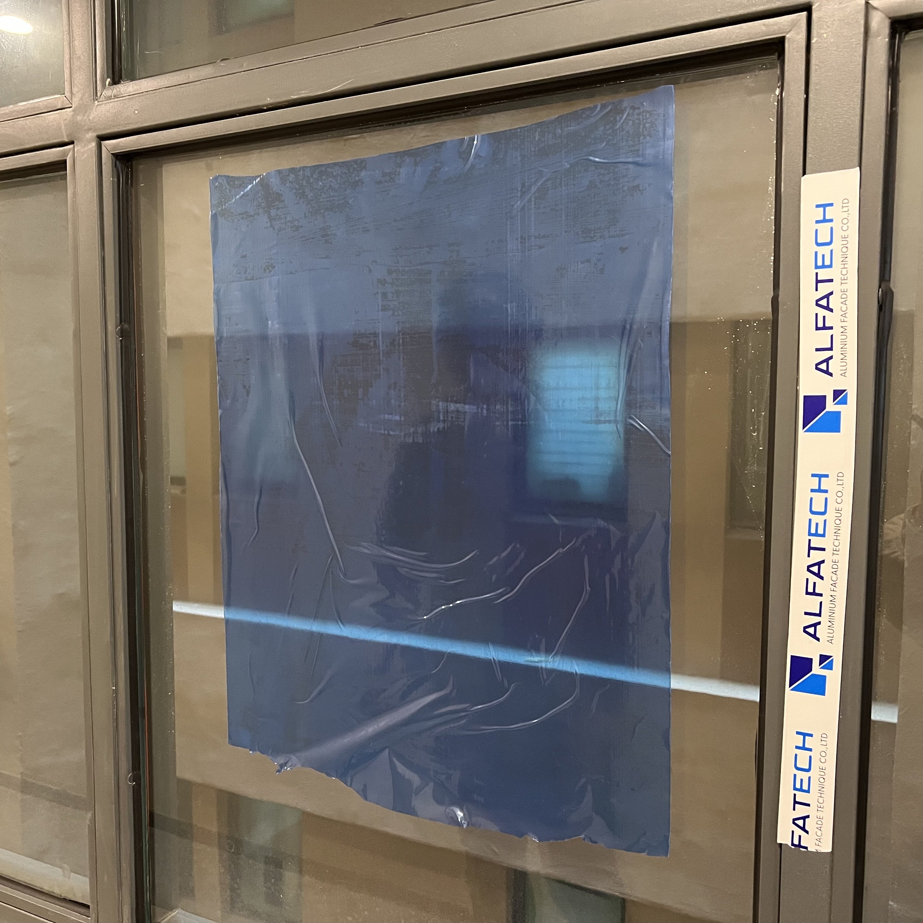 Clear Adhesion Blue Temporary Window Protection Film custom manufacturer