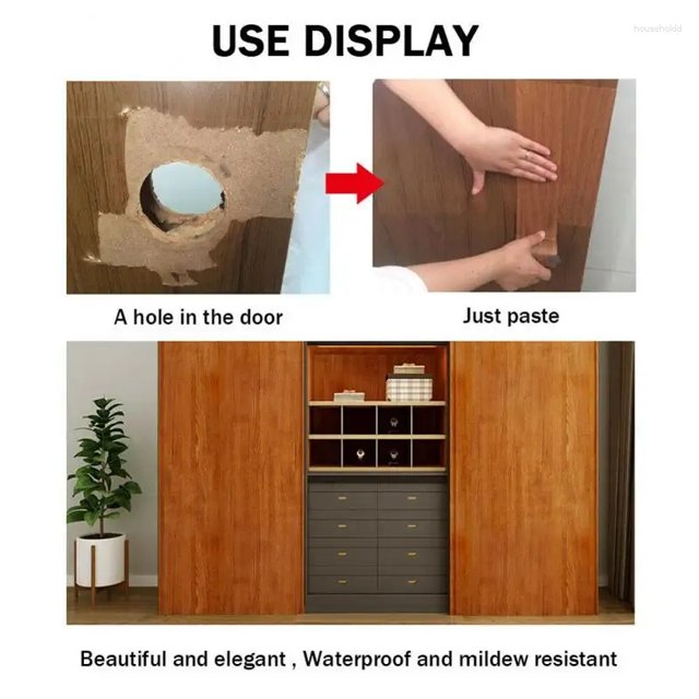 Doors Windows Floors Furniture Renovation Handicraft Self Adhesive Realistic Wood Grain Repair Tape