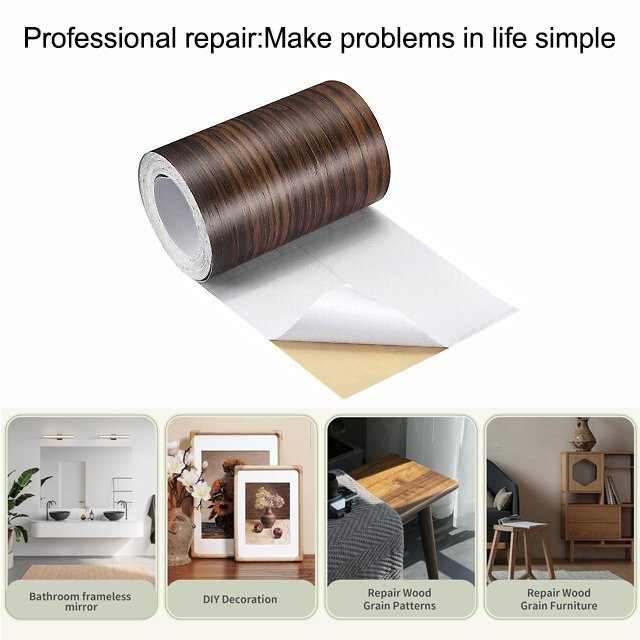 Doors Windows Floors Furniture Renovation Handicraft Self Adhesive Realistic Wood Grain Repair Tape