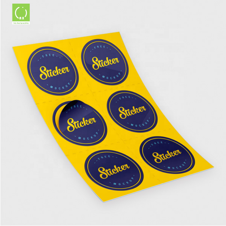 Cheap Custom Brand Name Printing Logo Adhesive Roll Vinyl Labels Stickers for Packaging