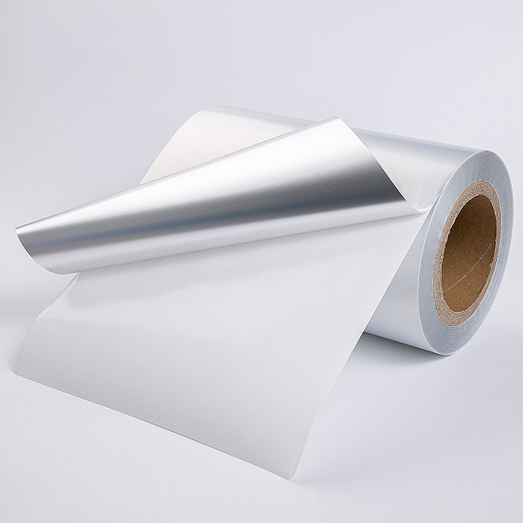 Self Adhesive Gold Silver Metallized PET Film Polyester Label pvc self adhesive roll