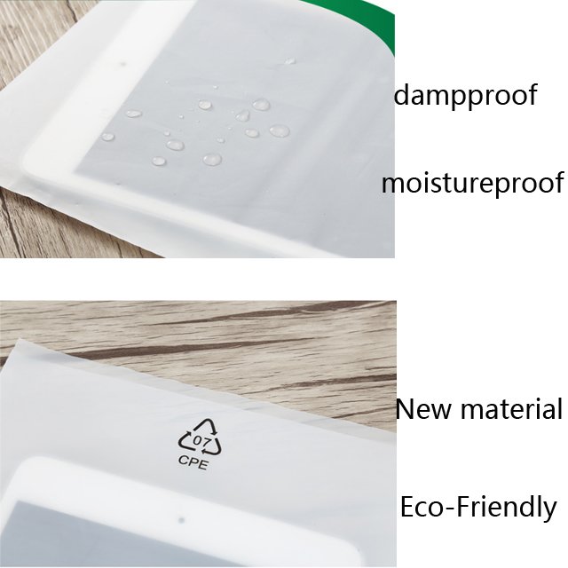 Wholesale frost Transparent self adhesive CPE plastic bag for phone accessories