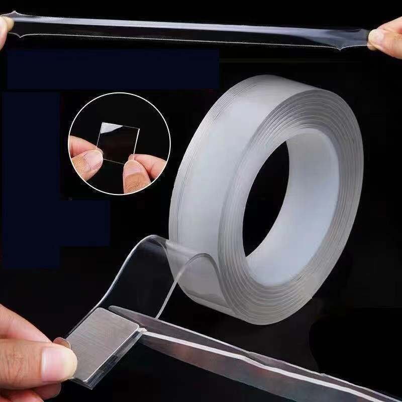 Non-marking double-sided multifunctional transparent acrylic nanotape