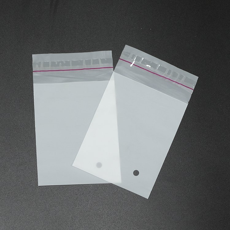 Frosted CPE Poly Plastic Clear Self Adhesive Bag For Toy Jewely
