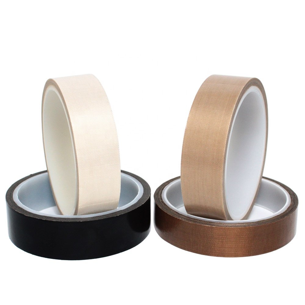 4- Heat Resistant Sealer Anti Sticky Sealing PTFE Coated Fiberglass Glass Cloth with Silicone Glue Self Adhesive Tape