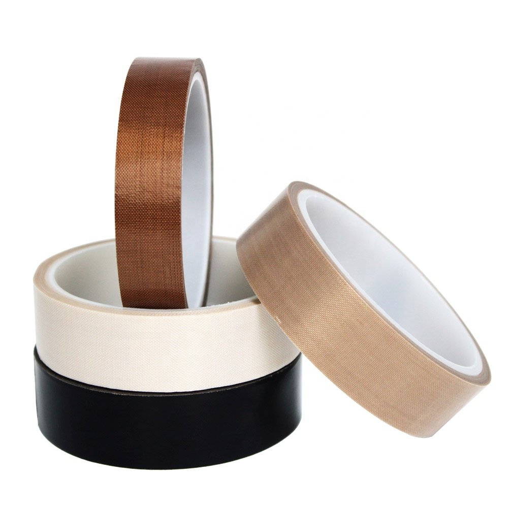4- Heat Resistant Sealer Anti Sticky Sealing PTFE Coated Fiberglass Glass Cloth with Silicone Glue Self Adhesive Tape