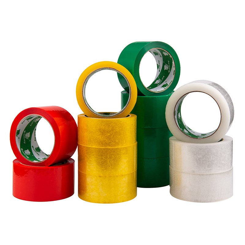 Free Sample Super Green Color Custom Bopp Polypropylene Packing Tape Strong Strength Sticky Self Adhesive Stretch Cardboard Tape