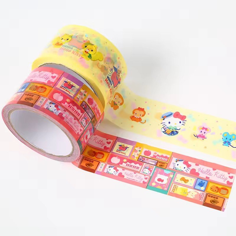 Custom Printed Logo Colored Cute Sealing Packaging Box Adhesive Tape with Specialized Logo in Low MOQ Cheap price