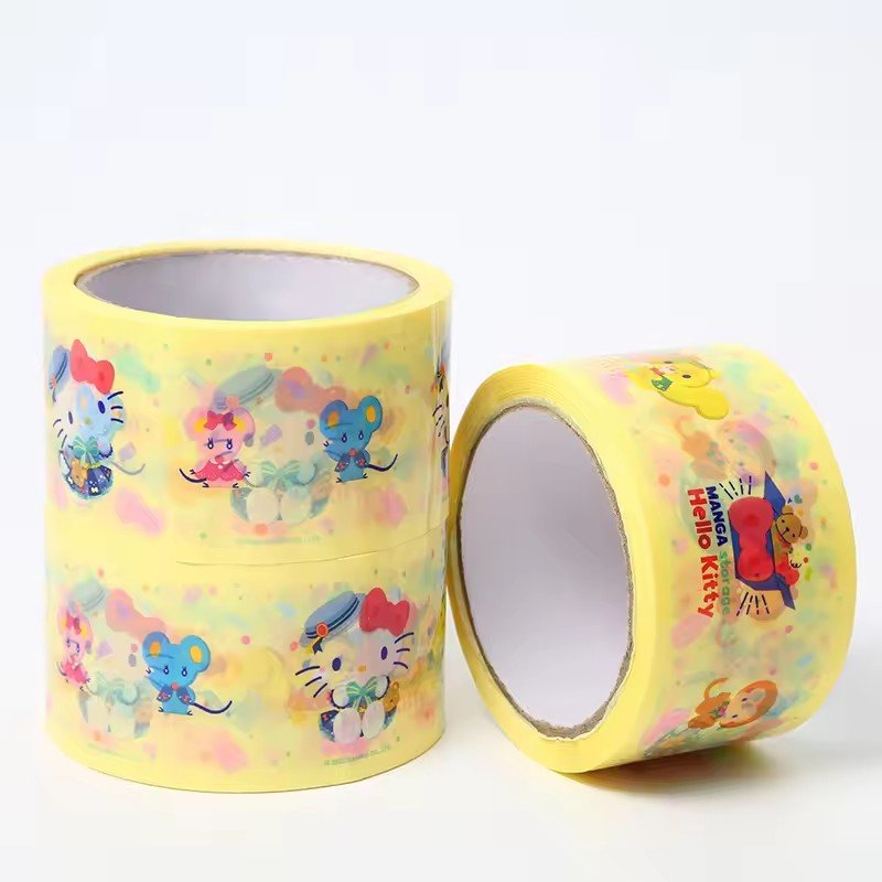 Custom Printed Logo Colored Cute Sealing Packaging Box Adhesive Tape with Specialized Logo in Low MOQ Cheap price