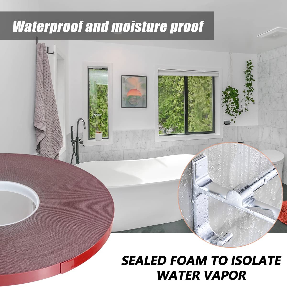 Permanent Bonding Double Sided Tape Heavy Duty Mounting Double Sided Adhesives Acrylic Foam Tape for Car Decor Outdoor Home